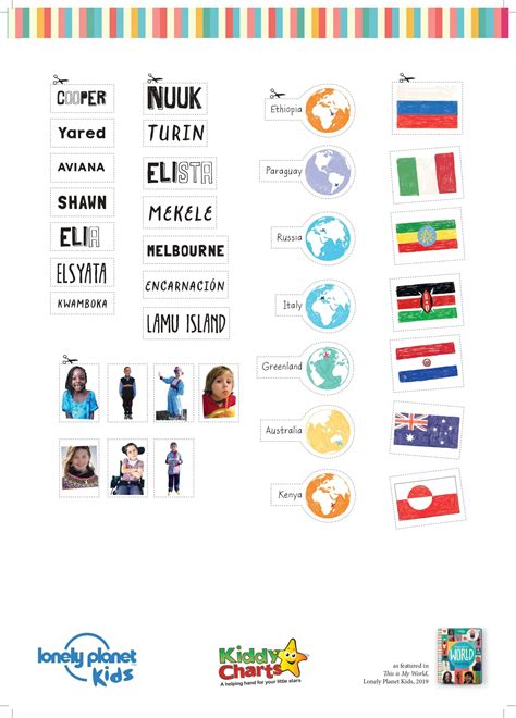 Countries of the world printable board game - Kiddy Charts