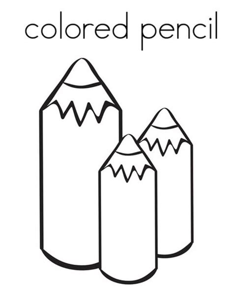 Pencil Coloring Pages - Free Printable Coloring Pages for Kids