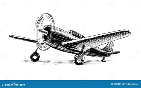 Military plane stock illustration. Illustration of artwork - 118389651