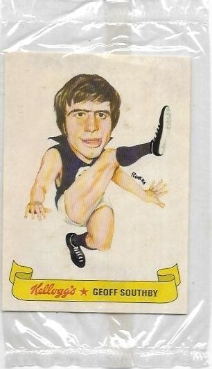 1973 Kellogg's Stickers - Carlton - Geoff Southby - APT Collectables