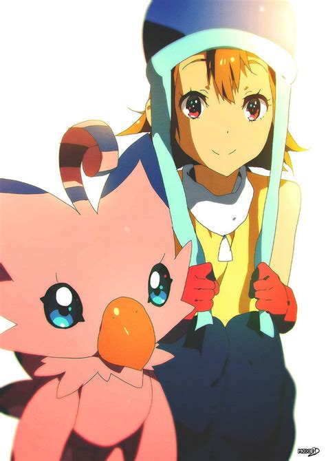 21 | Sora and Biyomon | Digimon wallpaper, Digimon adventure tri, Digimon adventure 02