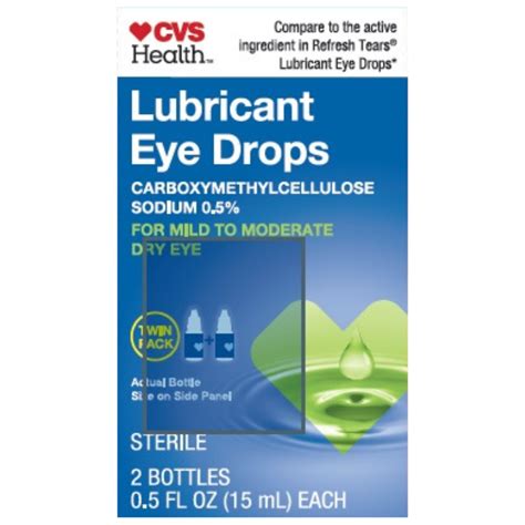 CVS Lubricant Eye Drops (twin pack)