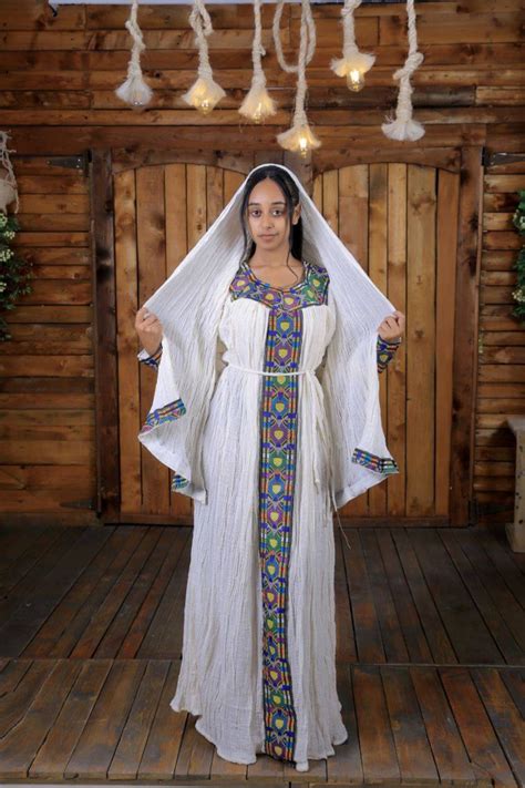 Ethiopian Clothing Habesha Dress Ethiopian Cultural Dress | Etsy