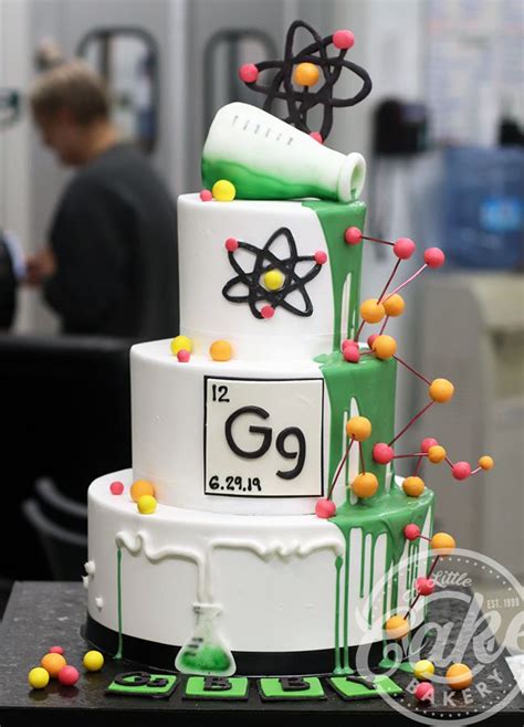 Chemistry - Science Fondant Iced Birthday Cake | Science cake, Custom ...