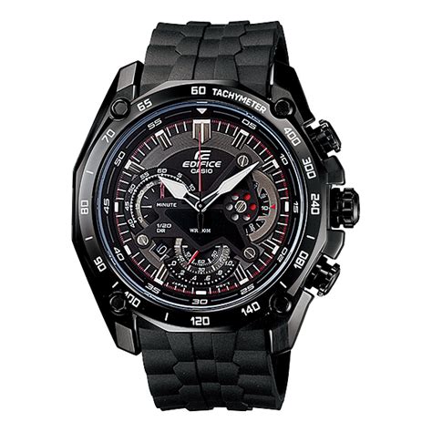 Buy Casio Edifice Chronograph Tachymeter Mens Watch Black Resin - Casio ...