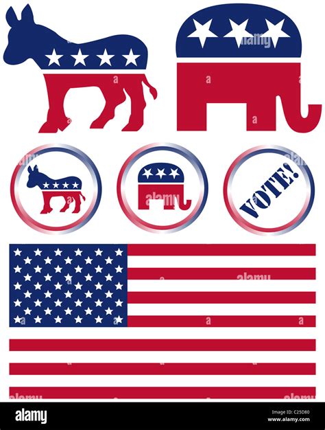 Political symbols illustration hi-res stock photography and images - Alamy