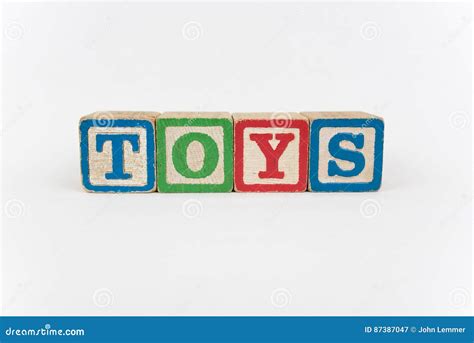 The Word Toys in Wooden Childrens Blocks Stock Image - Image of christmas, blocks: 87387047