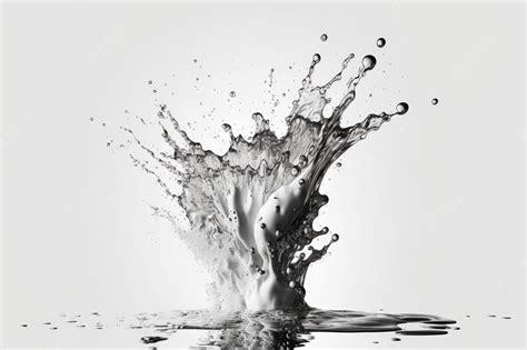 Premium Photo | Isolated water splash on a white background