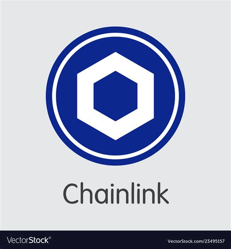 Link - chainlink the logo of coin or market Vector Image