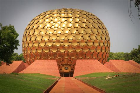 The Matrimandir Auroville, building solely devoted to meditation.