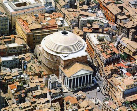 The Pantheon from above | Notice the stepped shell-like dome… | Flickr