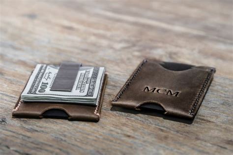 Minimalist Money Clip Wallet | Handmade Premium Distressed Leather