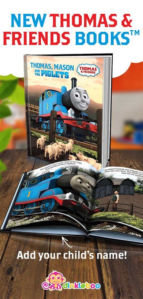 NEW Thomas & Friends Books™ are now at Dinkleboo. Add you child's name and watch their face ...