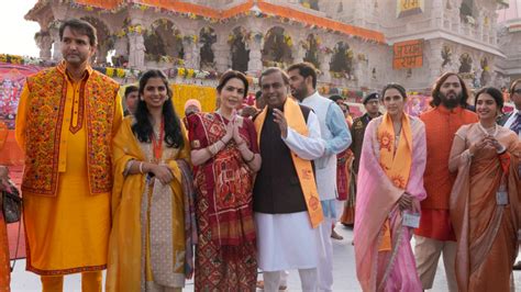 Ayodhya Ram Mandir: Ambani family donates Rs 2.51 crore to Ram ...