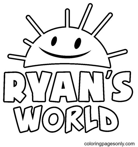 Ryan's World Coloring Page - Free Printable Coloring Pages