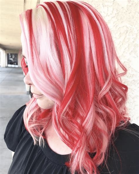 Beautiful candy cane hair color for Christmas? It's the most wonderful ...