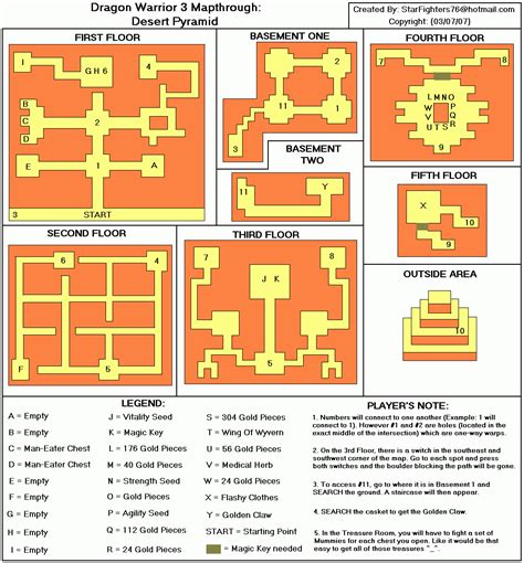 Dragon Warrior III Desert Pyramid Map (GIF) - StarFighters76 ...