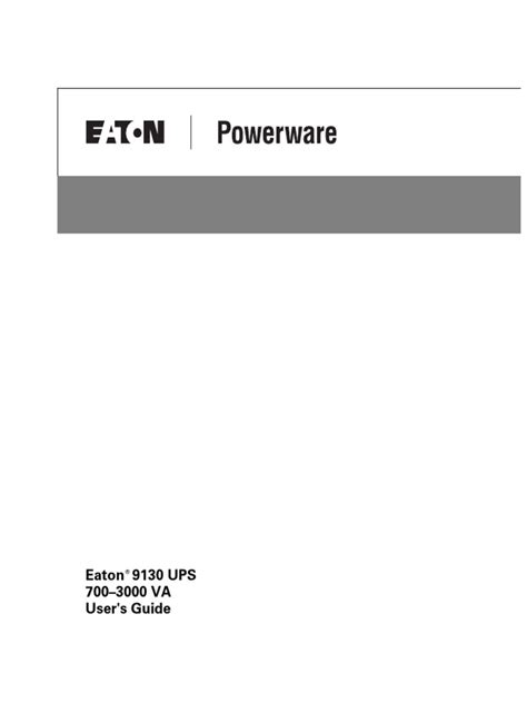 EATON 9130 Manual | PDF | Electromagnetic Interference | Electromagnetic Compatibility