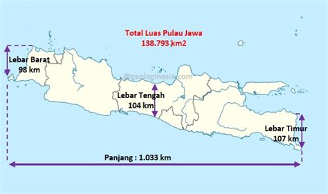 Kondisi Geografis Pulau Jawa Berdasarkan Peta Letak Luas Batas Dan ...