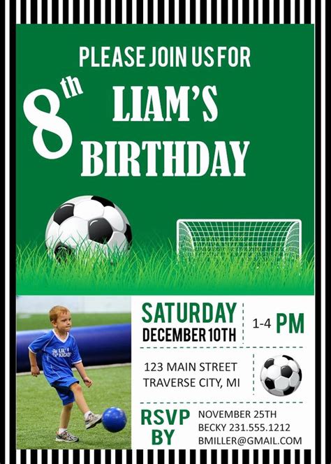 Football Birthday Invite Templates - invitationhart90