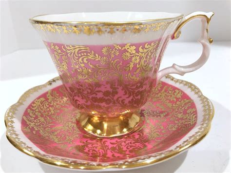 Pink Royal Albert Tea Cup and Saucer, Buckingham Series, Antique Teacups, Antique Tea Cups ...