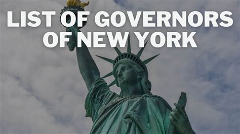 List of Governors of New York: Find out what they do