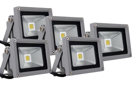 Showlite FL-2010 LED Fluter IP65 10 Watt 1100 Lumen 5er SET