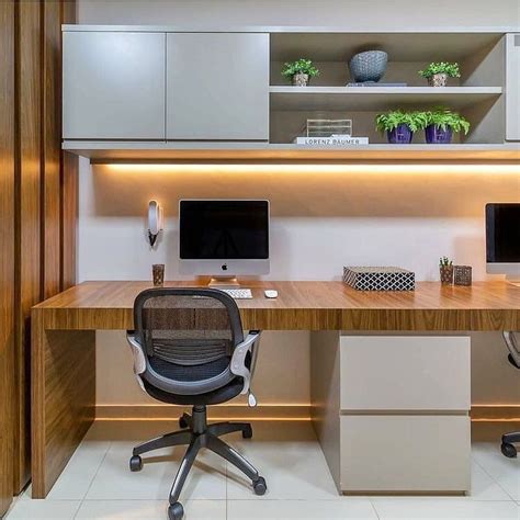 40 Amazing Contemporary Home Office Design Ideas | Home office table ...