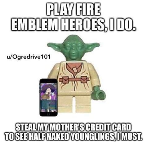 Play fire emblem heroes, I do | Lego Yoda | Know Your Meme