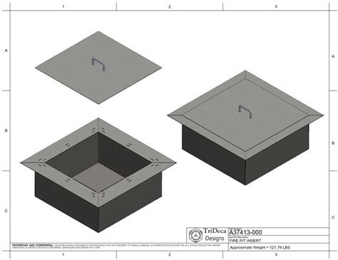 Smokeless Square Fire Pit Insert Plans - Etsy