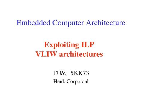 PPT - Embedded Computer Architecture PowerPoint Presentation, free download - ID:6664700