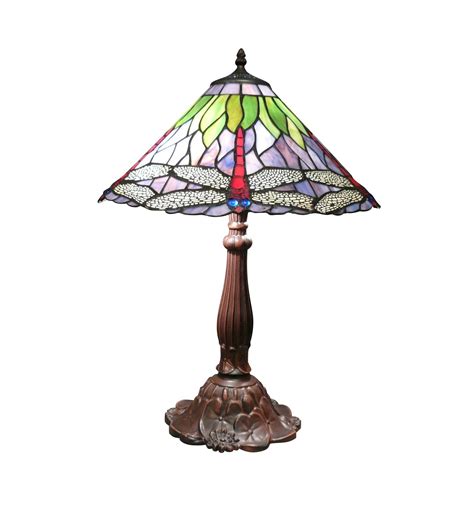 Tiffany Lamp with Dragonflies - Art Deco Lamp Shop