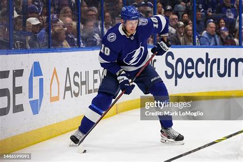 Corey Perry of the Tampa Bay Lightning skates against the Toronto ...