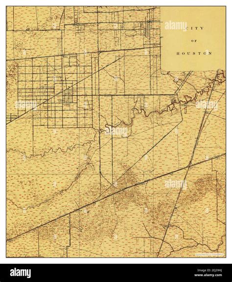 Bellaire, Texas, map 1915, 1:24000, United States of America by Timeless Maps, data U.S ...