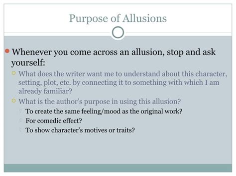 Allusions