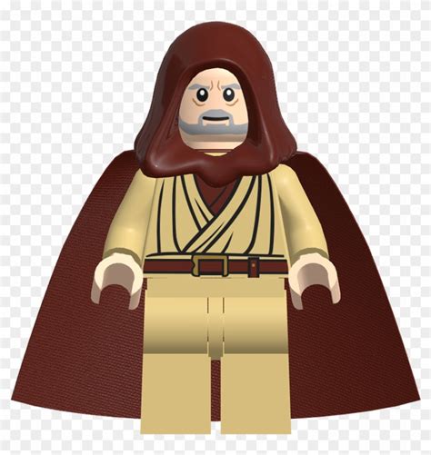 Lego Minifigure Sw206 Obi-wan Kenobi - Lego Star Wars Obi Wan, HD Png Download - 851x861 ...