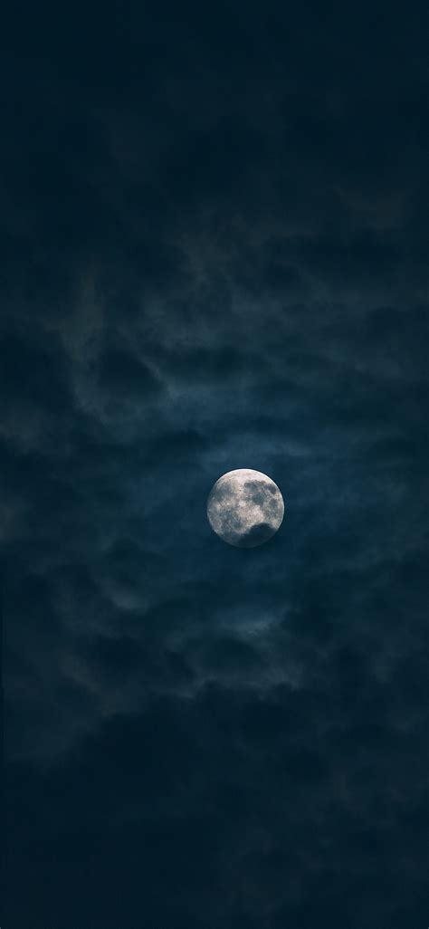 Moon sky dark night iPhone X Wallpapers Free Download