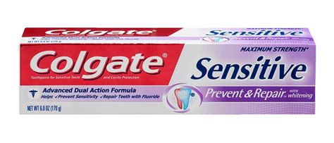 2 Pack Colgate Sensitive Prevent & Repair with Whitening Unflavored ...