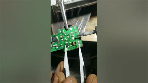 soldering capacitor smd manual - YouTube