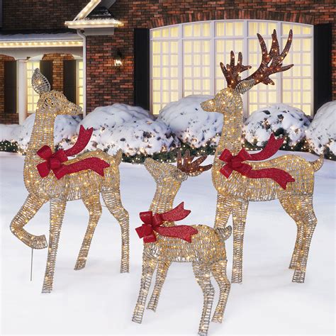 72 Inches (1.8m) Indoor/Outdoor Christmas Reindeer Family...