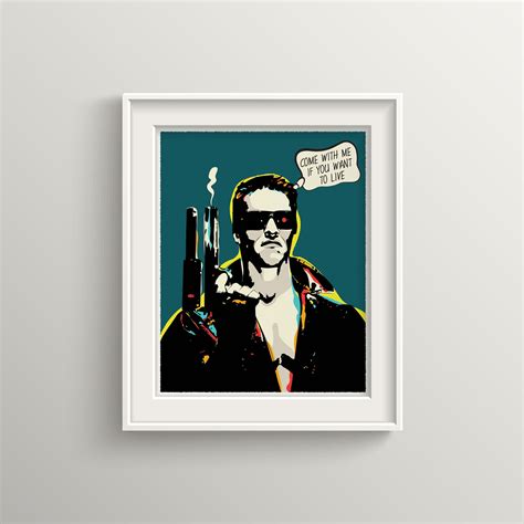 The Terminator, Film, Poster, Print, Pop Art, Arnold Schwarzenegger ...