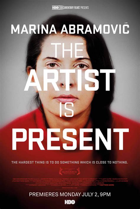 Marina Abramovic: The Artist Is Present (2012) Poster #1 - Trailer Addict