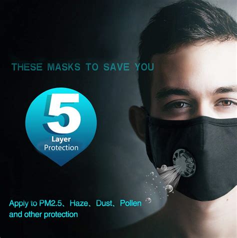 Mask With String Germs and Flu Allergies Gas Anti-Dust Best Air Pollution Face Mask with Filter ...