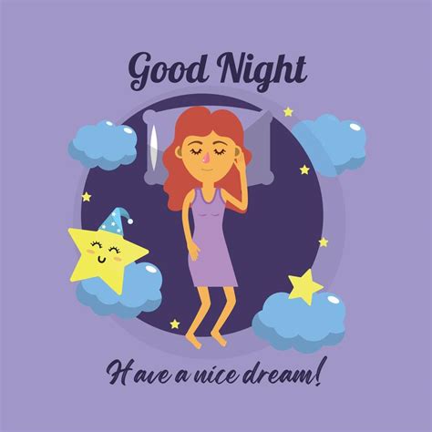 Illustrated Good Night Quotes Post.eps 9470861 Vector Art at Vecteezy