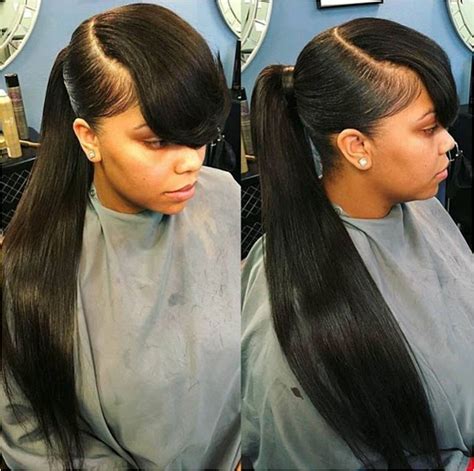 29 Ponytail Hairstyles For Black Women 2020