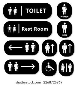 Toilet Sign Design Vector Illustration Stock Vector (Royalty Free) 2268726969 | Shutterstock