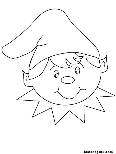 Elf Coloring Pages Printable PDF - Coloringfolder.com | Christmas ...