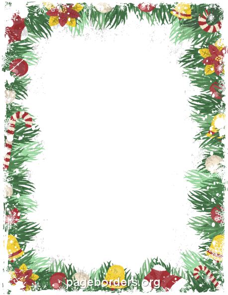 Christmas Page Border Clipart – 101 Clip Art