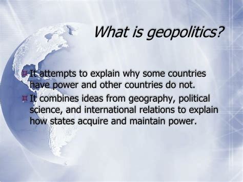 PPT - Geopolitics PowerPoint Presentation, free download - ID:1790278