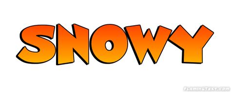Snowy Logo | Herramienta de diseño de nombres gratis de Flaming Text